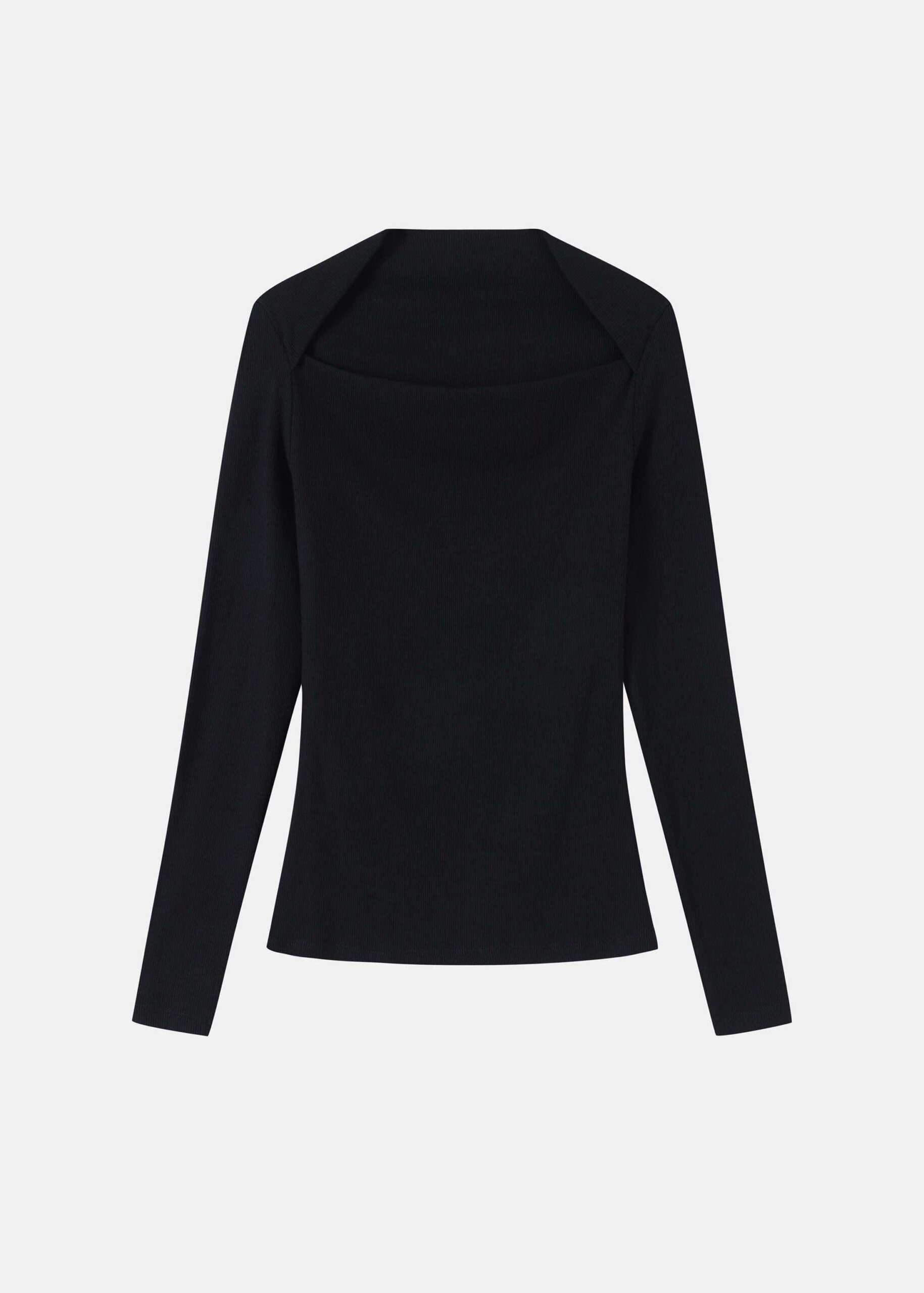 Women Long-Sleeves Square-Neckline
T-Shirt