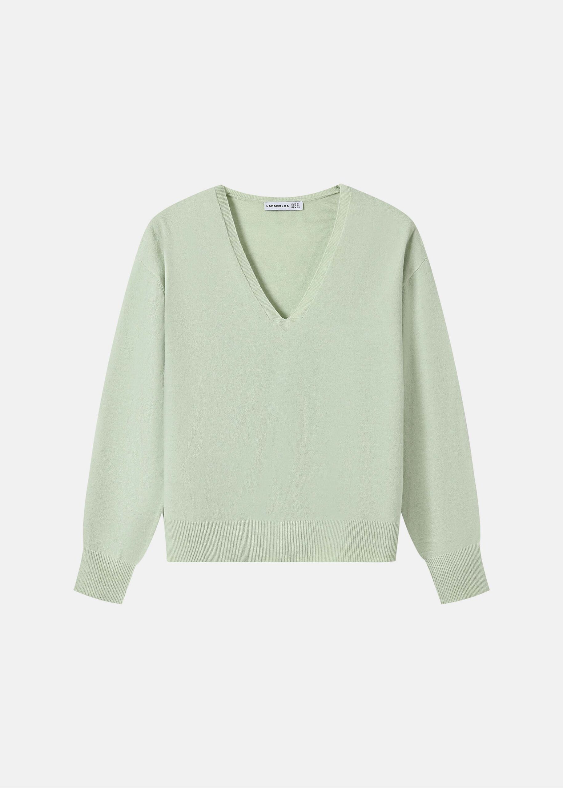 Women V-Neck Knitted Sweater