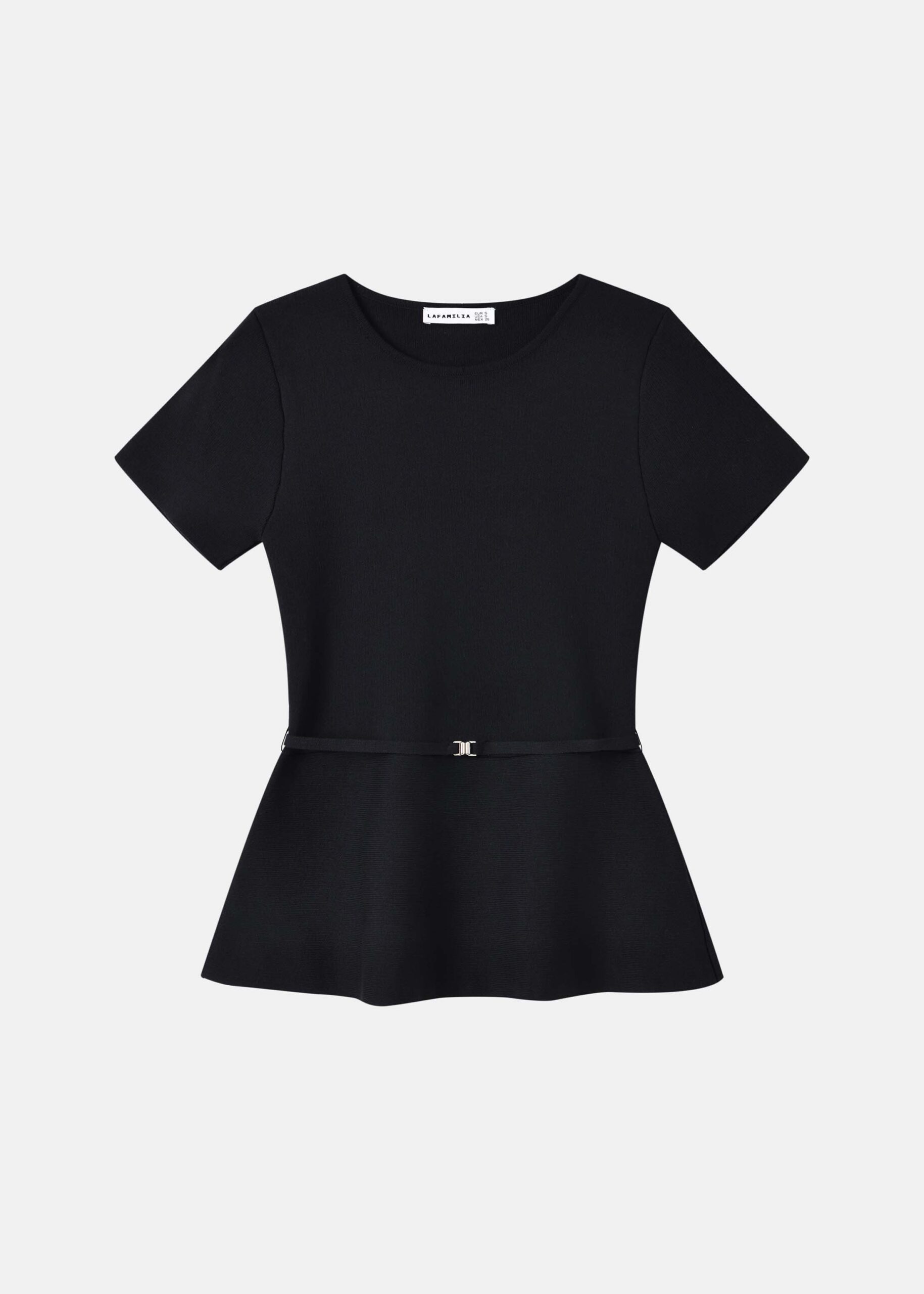 Women Belted Knitted Top