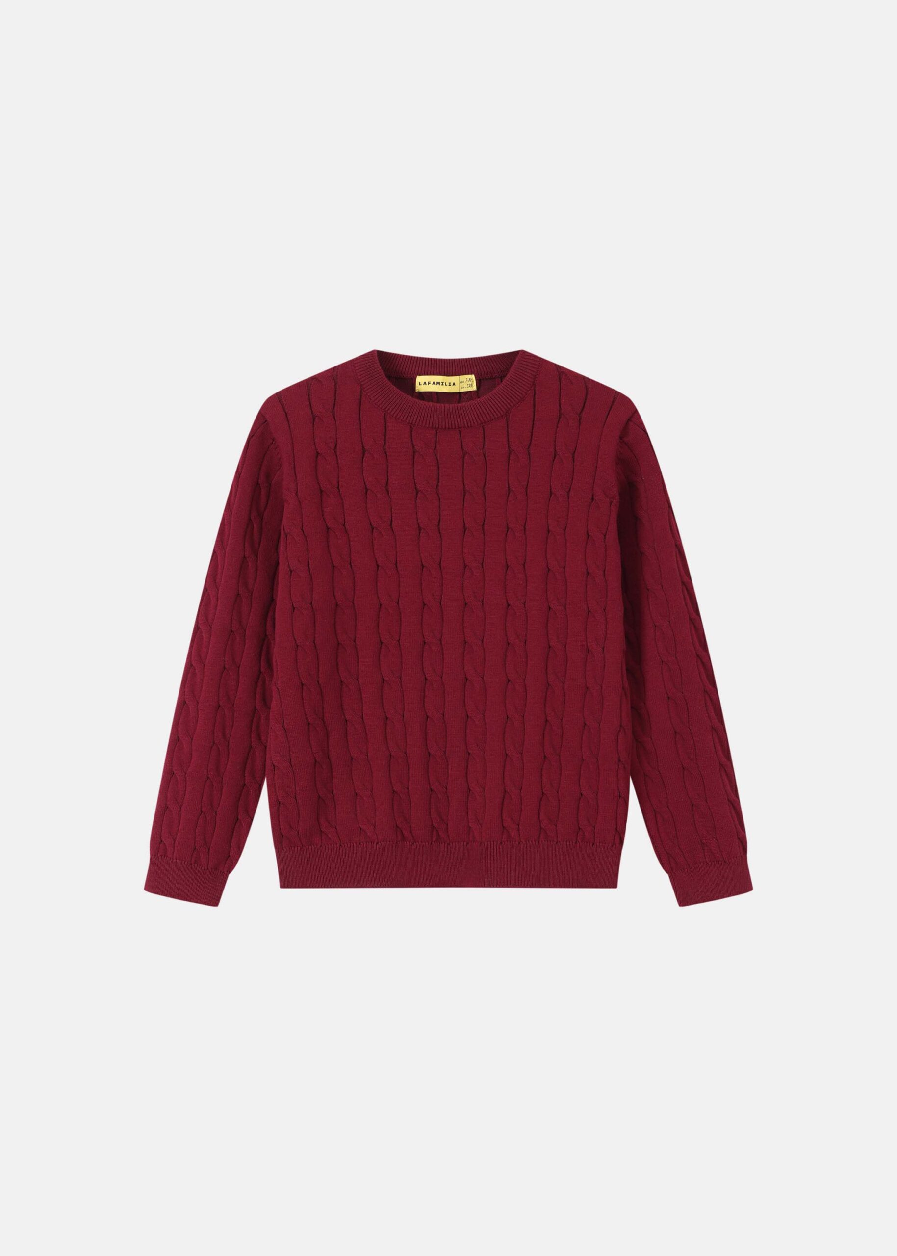 Kids Boy Crew-Neck Cable-Knit Sweater