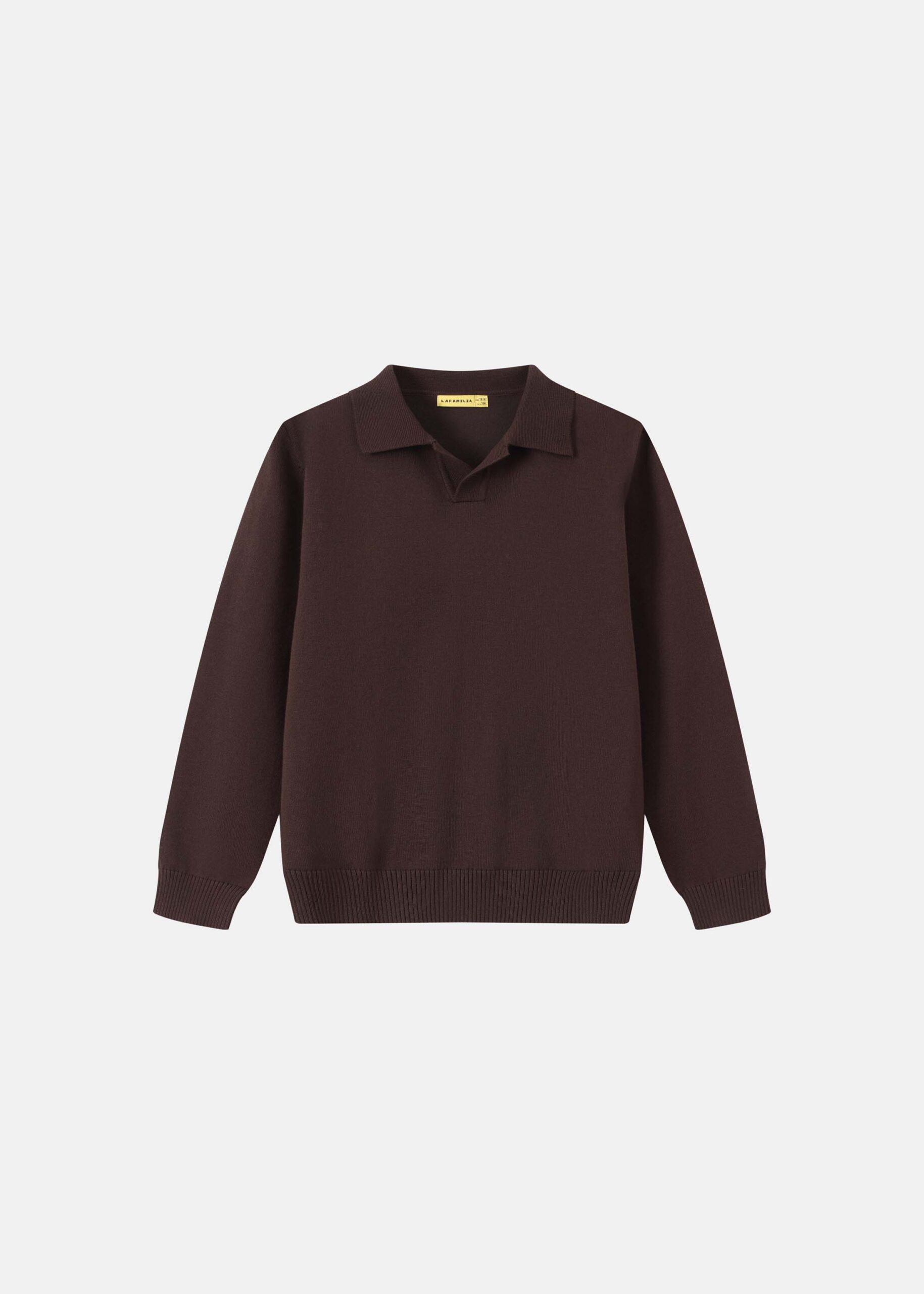 Kids Boy Long-Sleeve Knit Polo Shirt