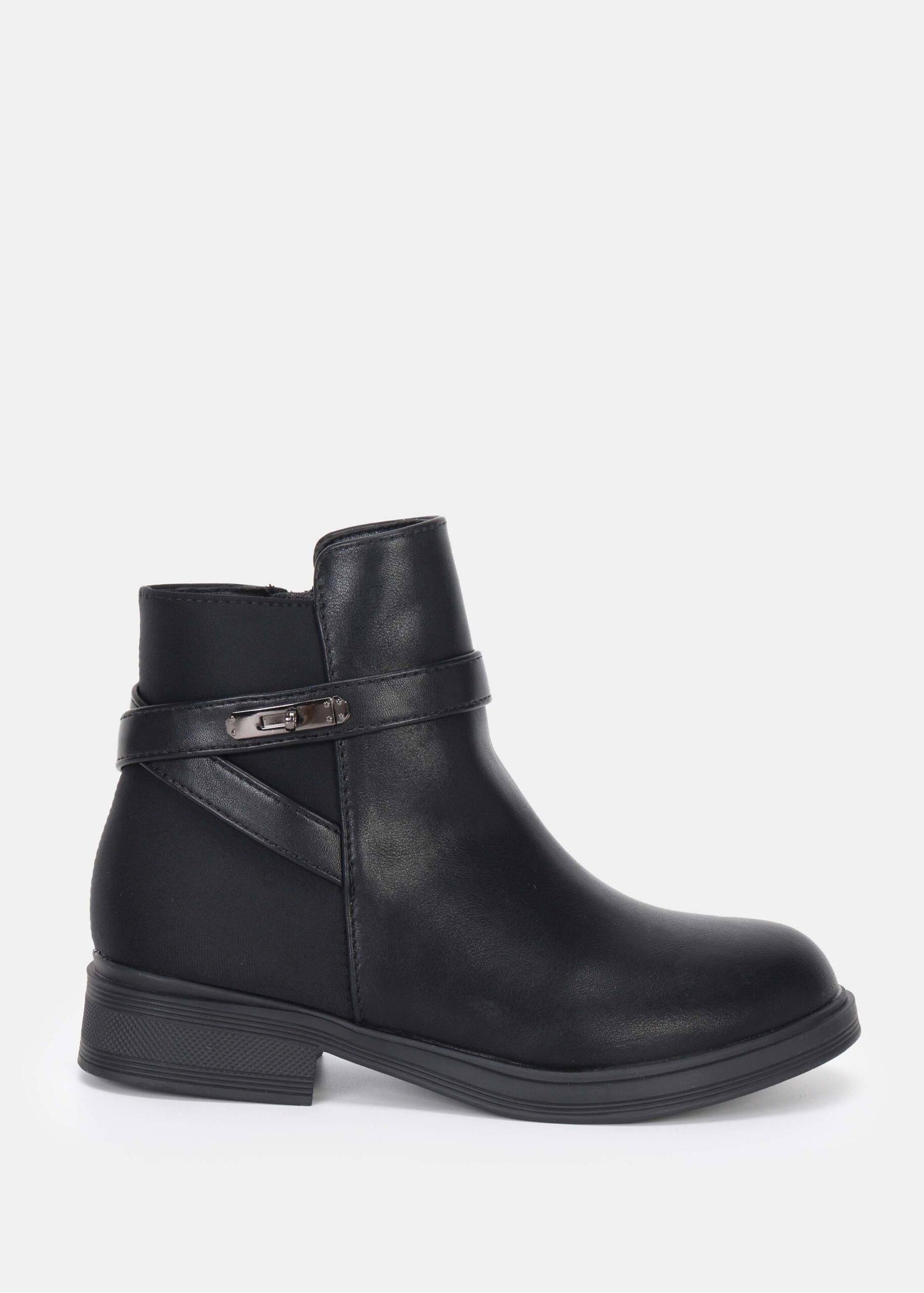 Kids Girl Leather Ankle Boots