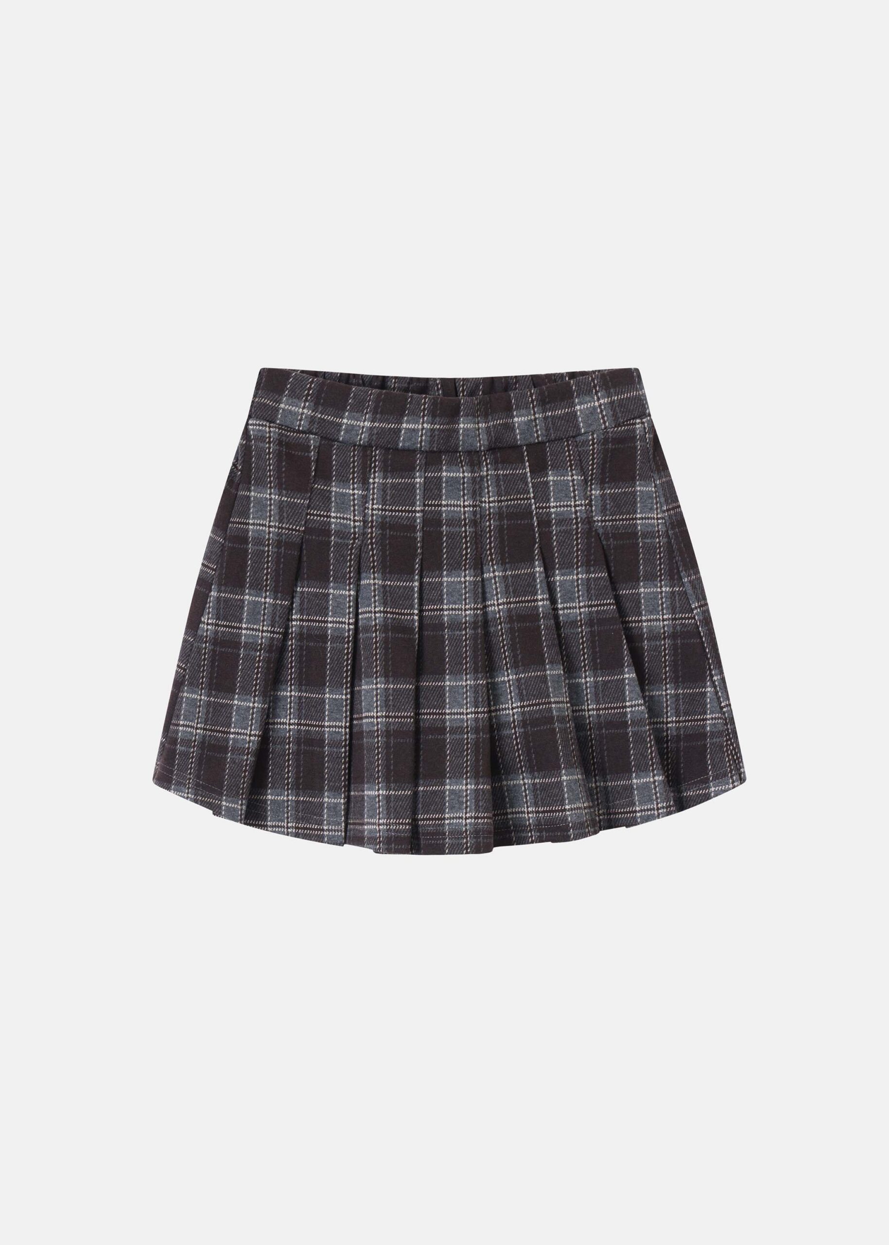 Kids Girl Checkered Skirt-Short