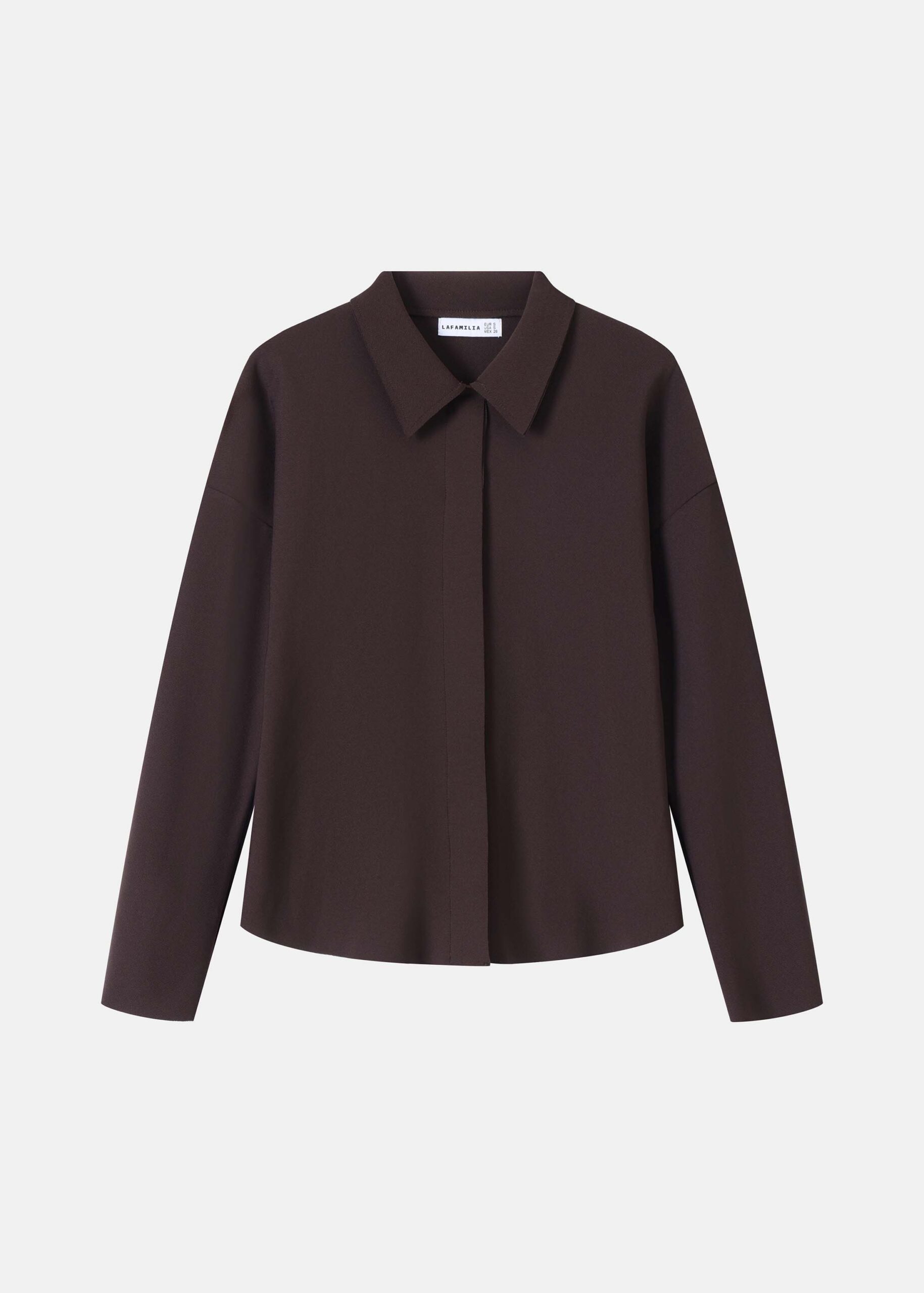 Women Hidden Placket Shirt