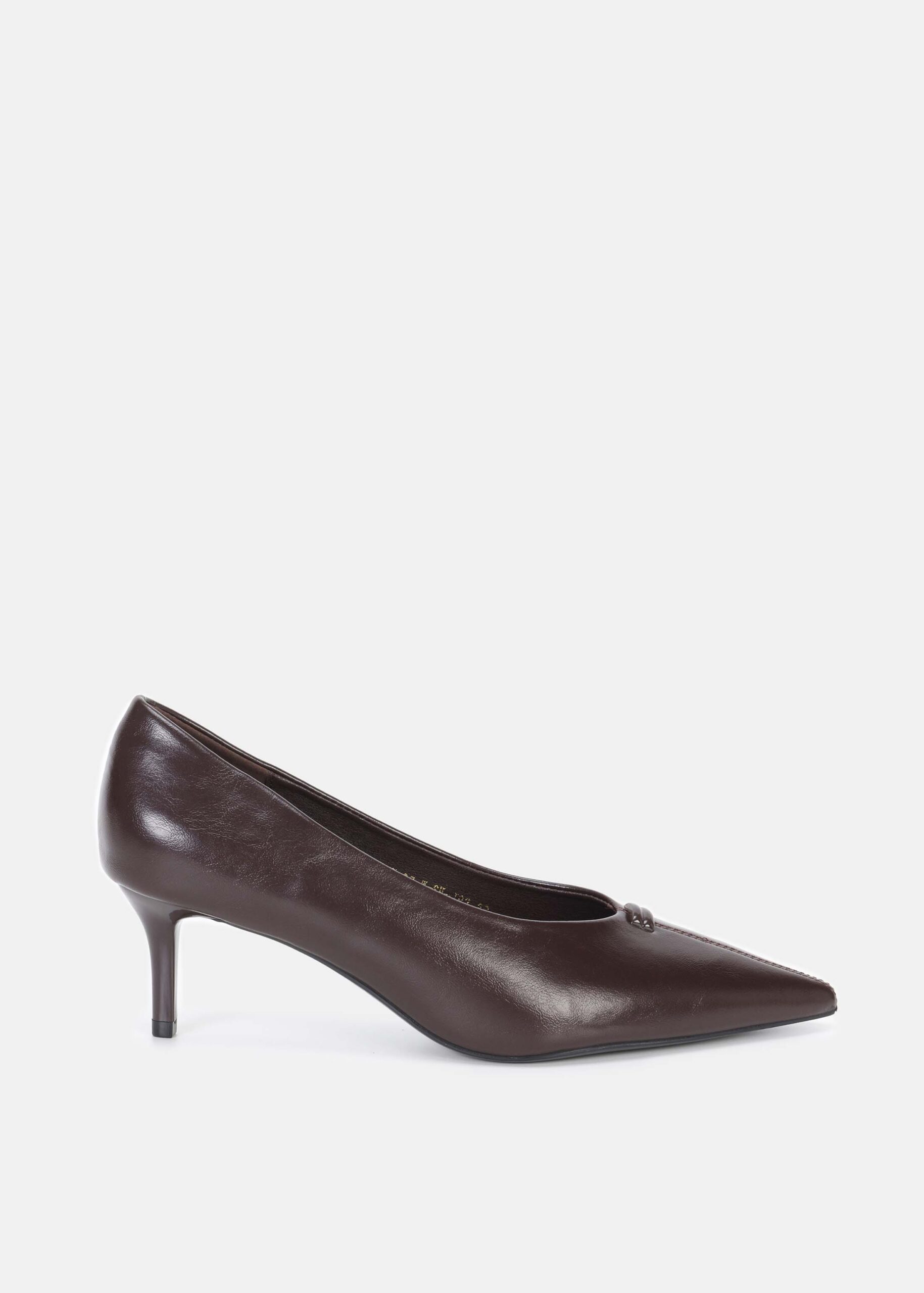 Women Leather Heels Shoes